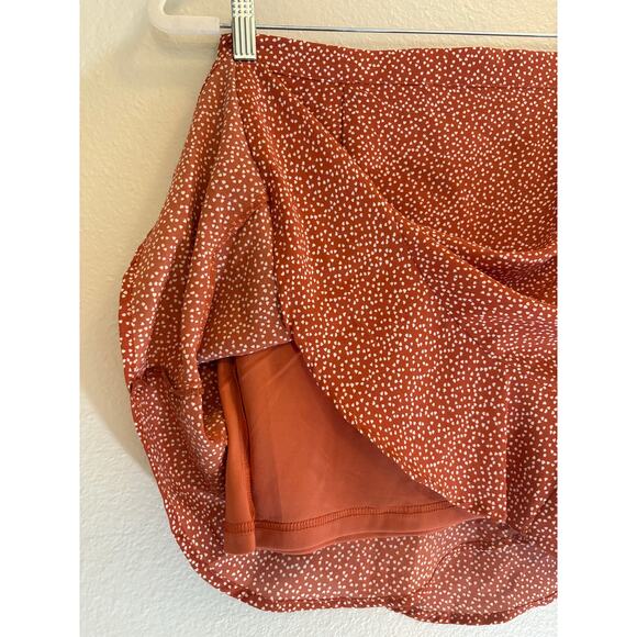 ALTAR'D STATE Mini Skirt Brown & White Ruffle Fall | MEDIUM | NWT - Picture 3 of 9